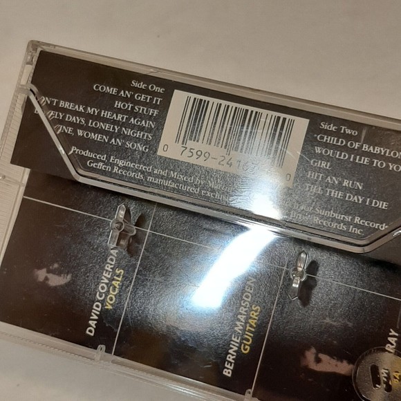 Whitesnake Come An' Get It Cassette Tape Metal Hard Rock 1981 Geffen READ - Picture 9 of 15